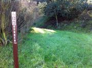 The trailhead - across from Henson's Equestrian Center